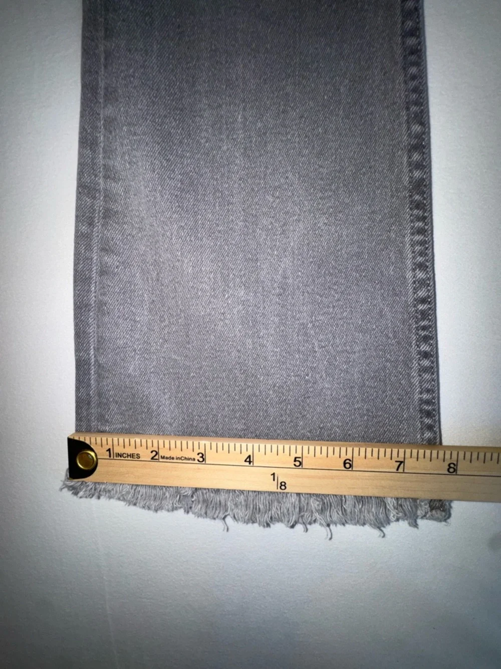LOFT High Waist Flare Crop Gray Women's Denim‎ Jeans Flared Style Size 4 Frayed